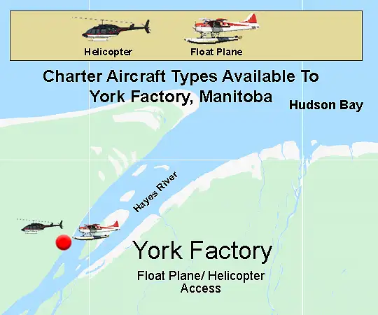 York Factory access and landing area